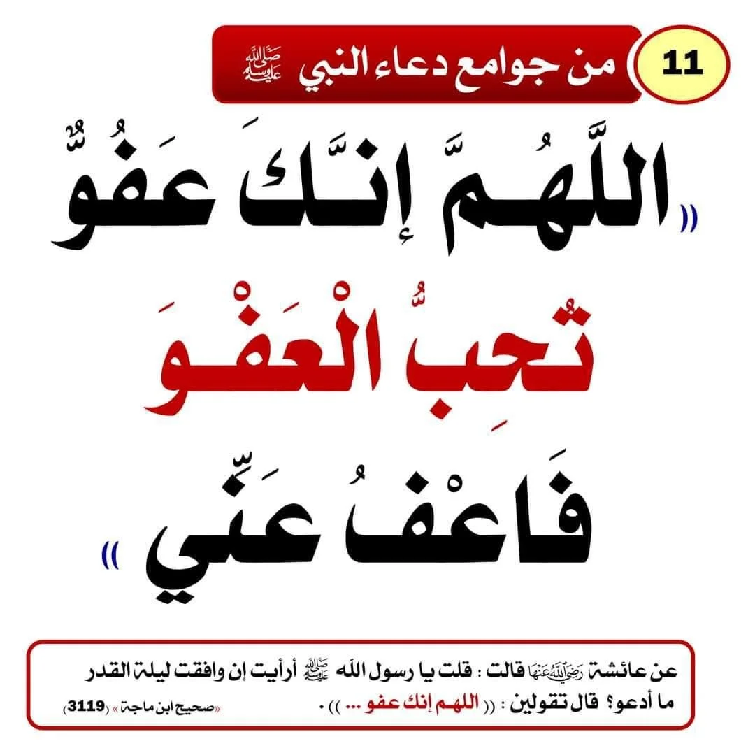 ادعية ماثورة عن النبي