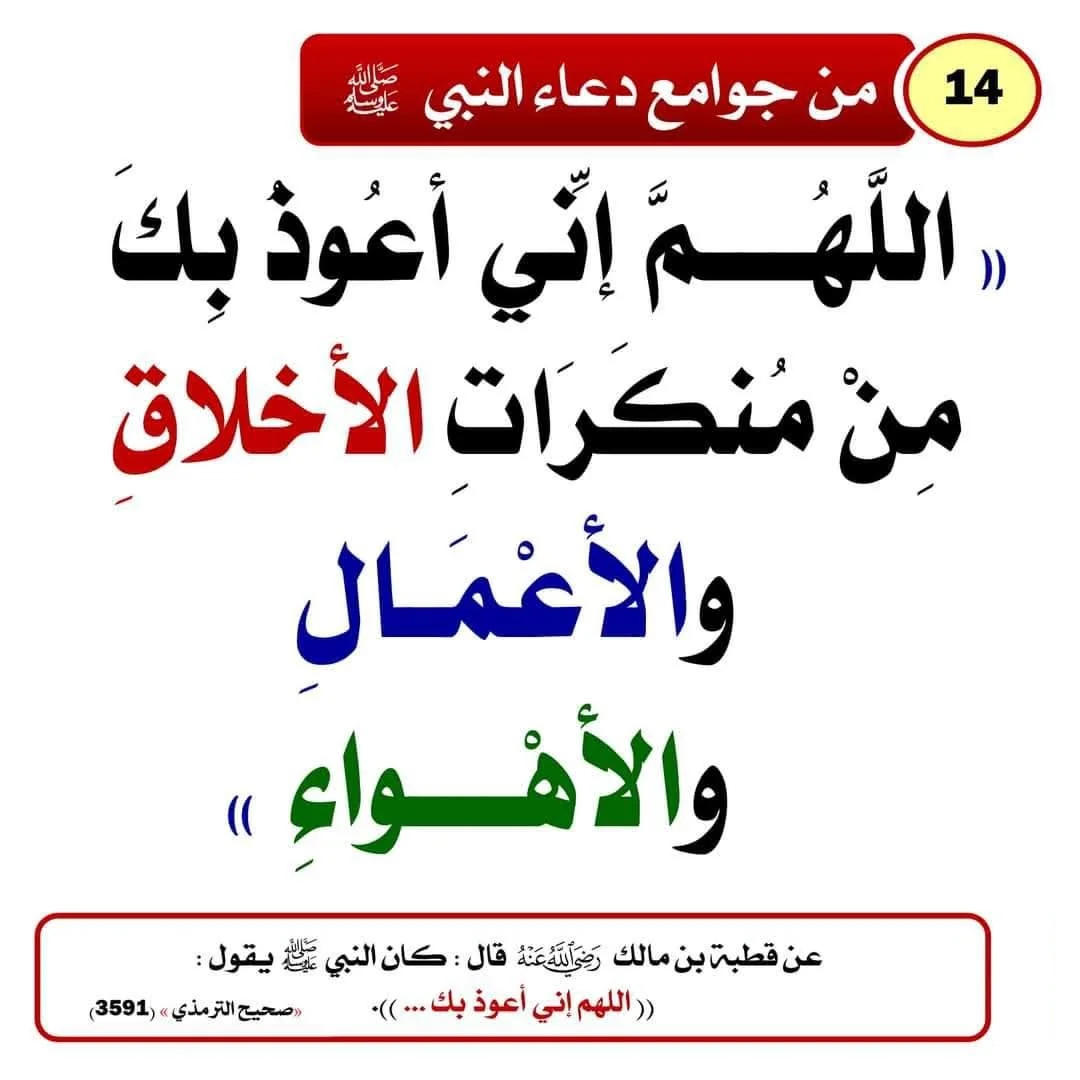 ادعية ماثورة عن النبي