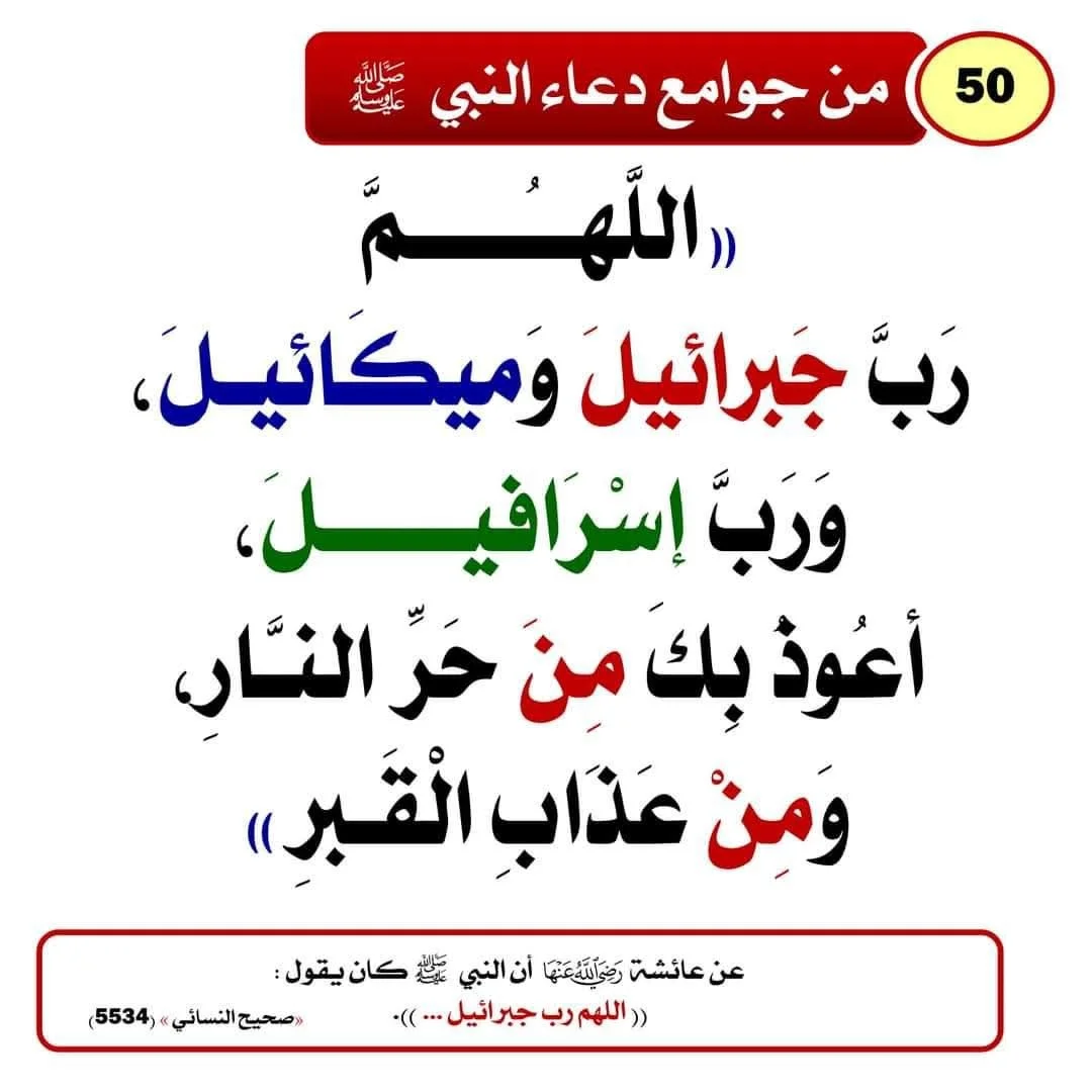 ادعية ماثورة عن النبي